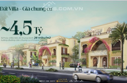 BÁN ĐẤT VILLA HỘI AN GIÁ CHỈ 28tr/m2